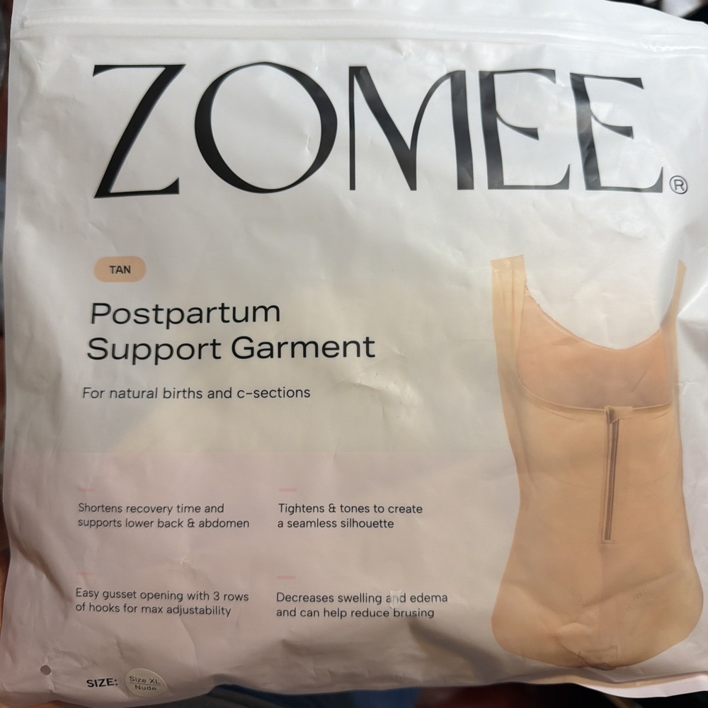 Zomee Postpartum Support Garment  XL  NUDE FACTORY SEALED